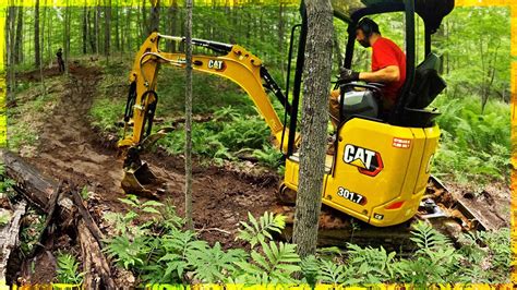 mini excavator trail building|hand built trails for digging.